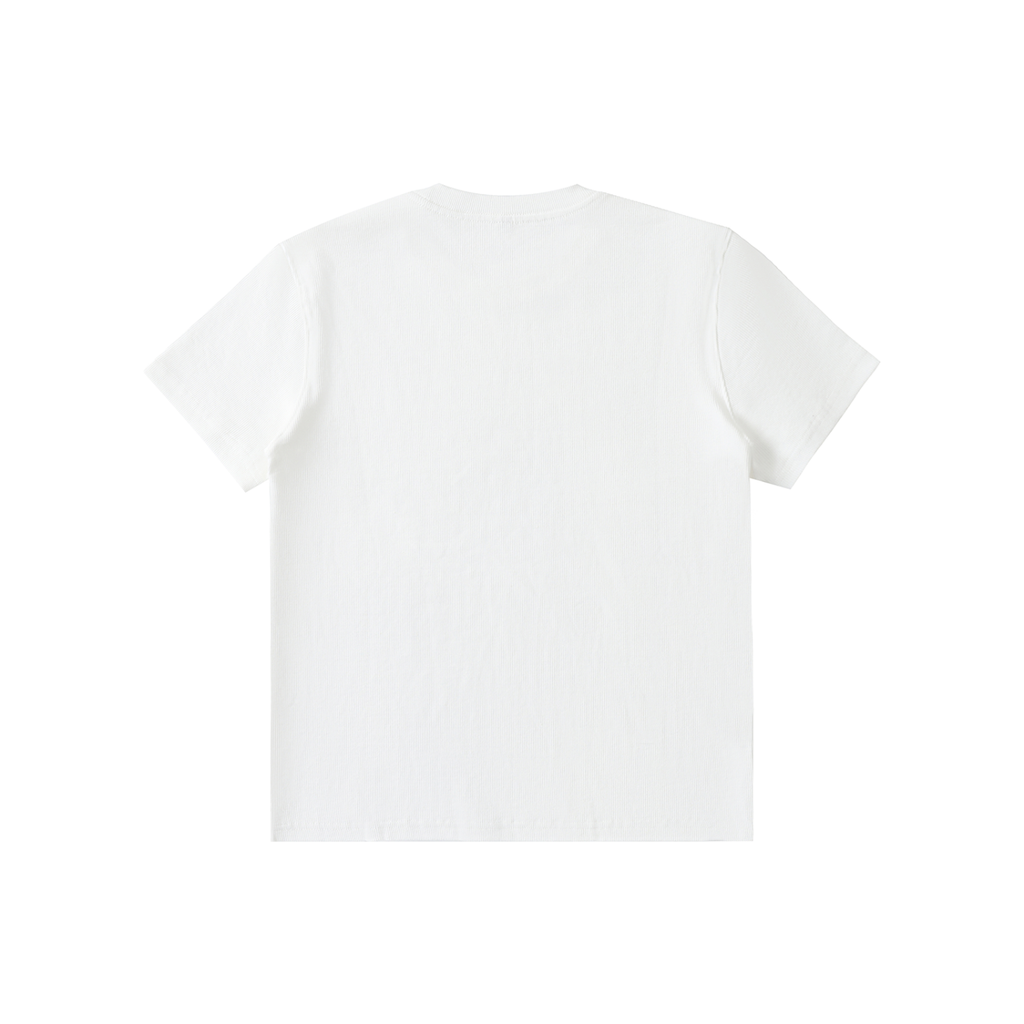 back view of stretch ribbed crop top for men