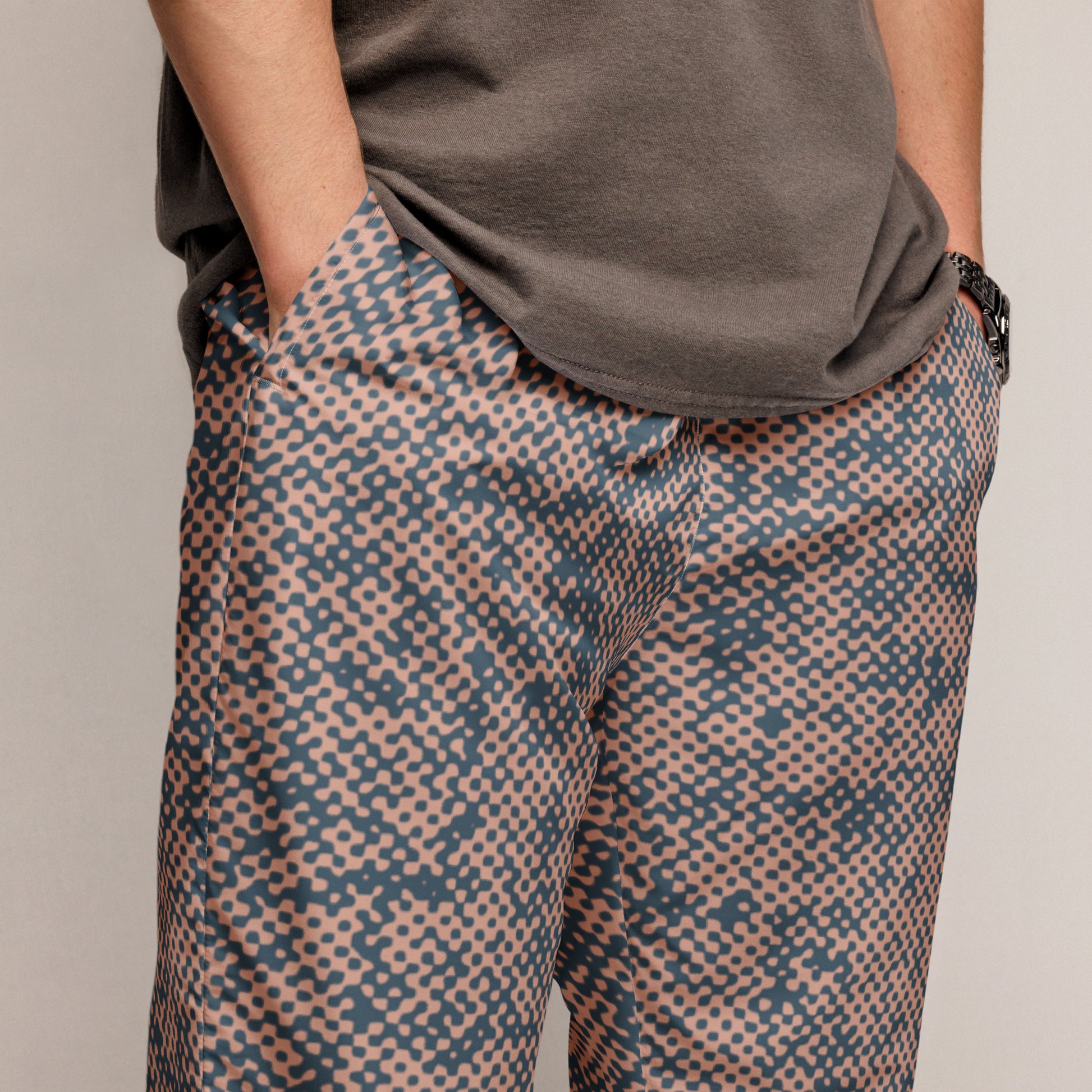 Men's Shell Pink Camo Track Pants - Mirfia