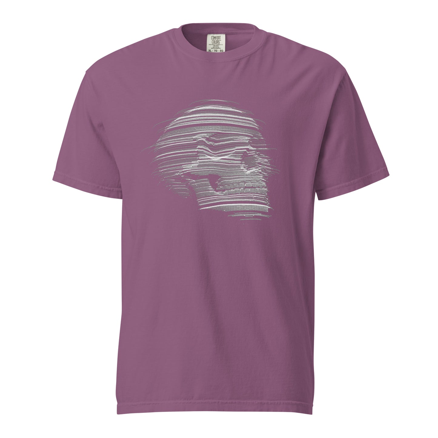 men's skull t-shirt purple