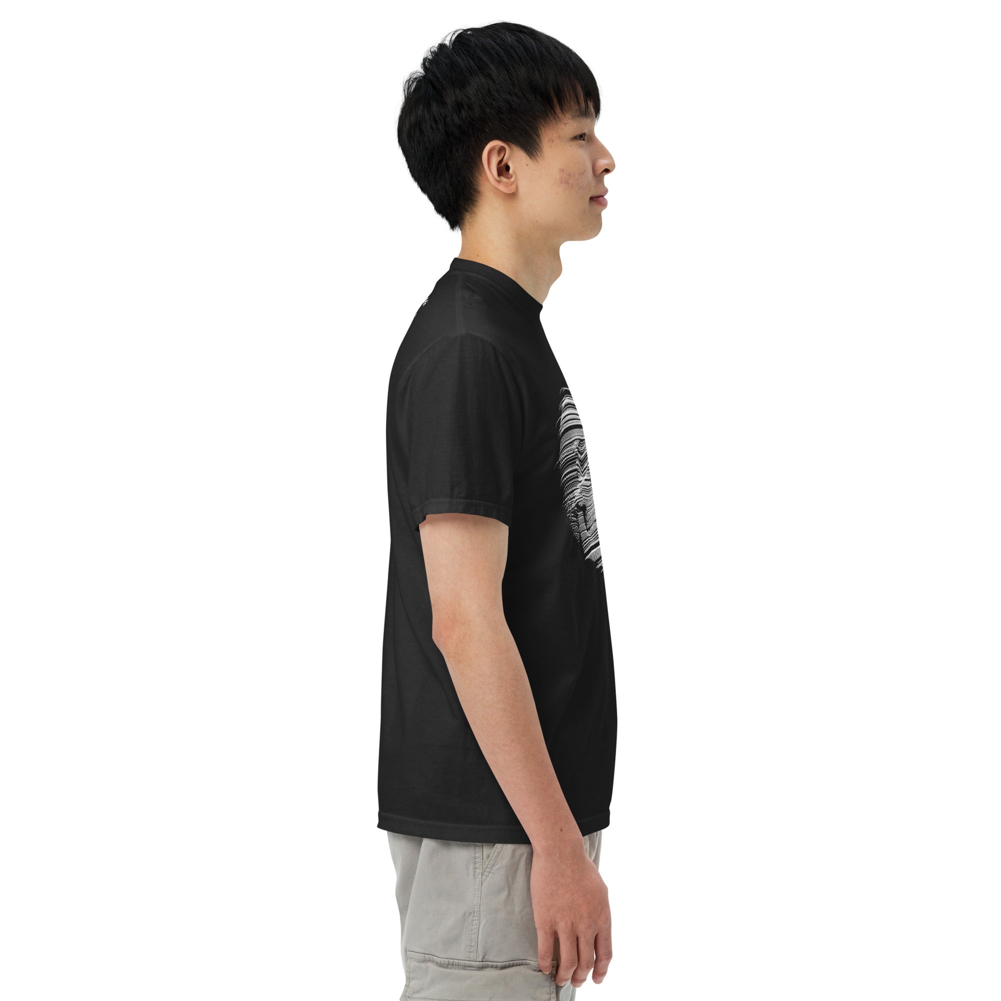 men's skull t-shirt black