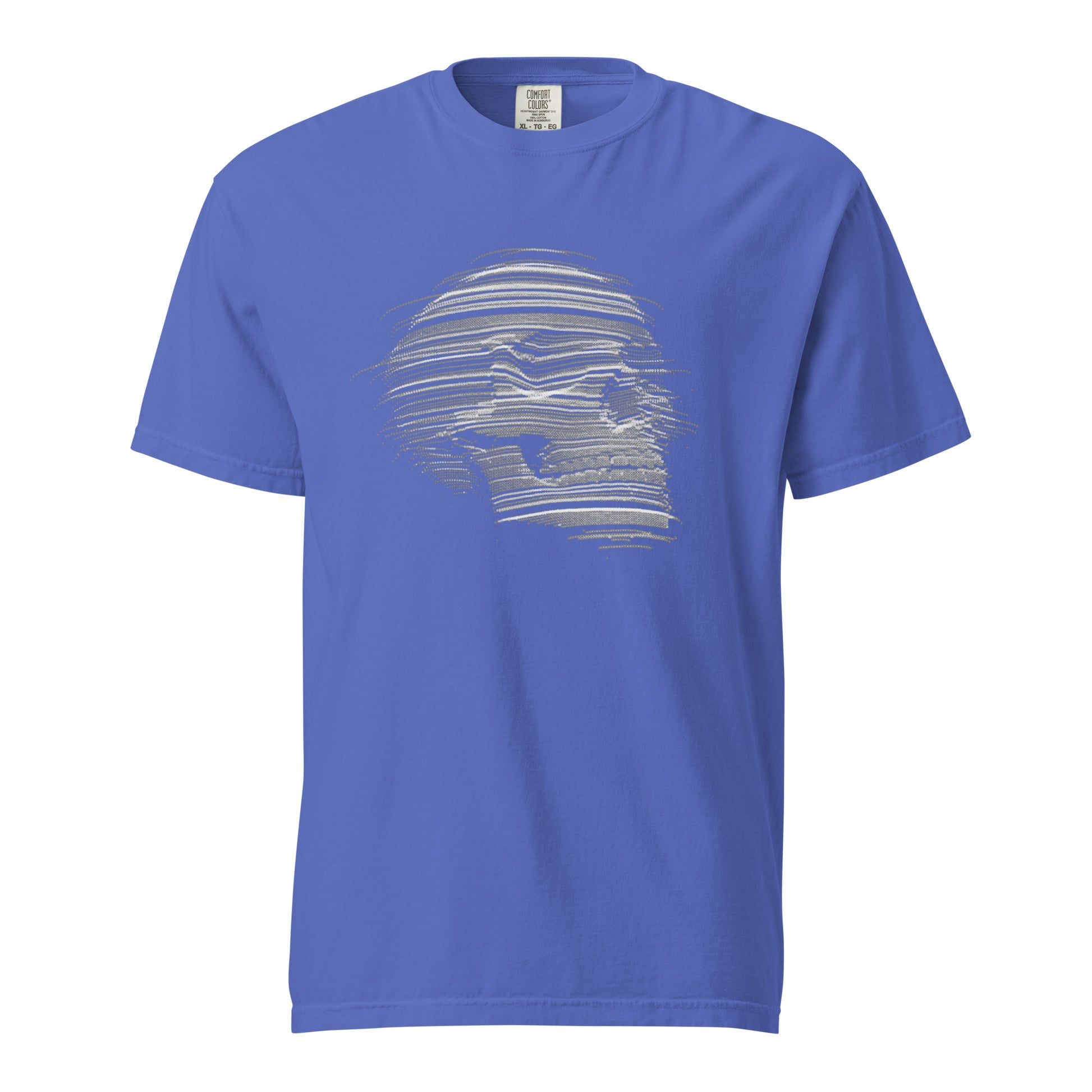 men's skull t-shirt blue