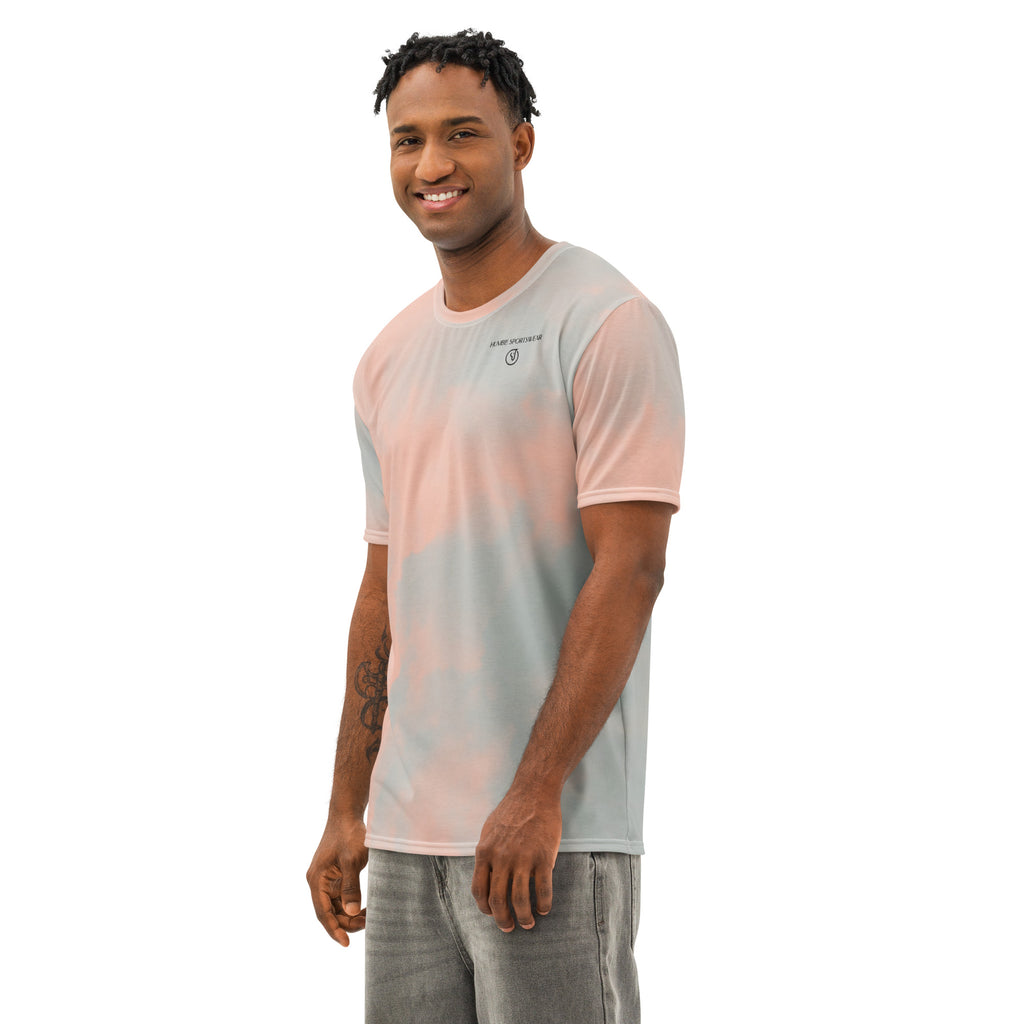 minimalist multicolor red men's cotton shirt 