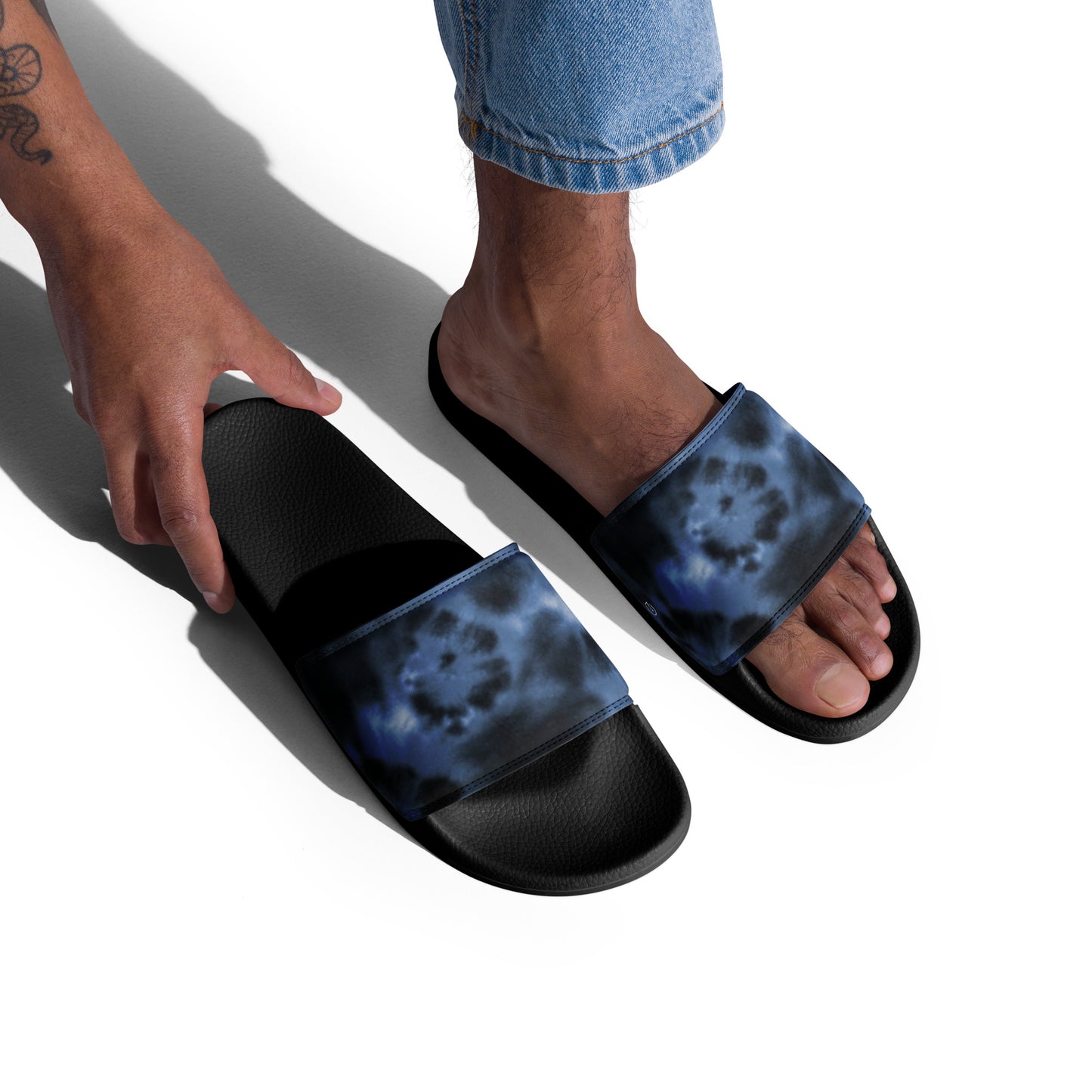 Humble Sportswear, men's open toed tie-dyed slides sandals