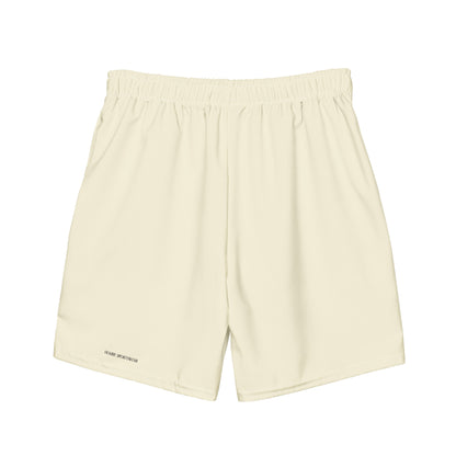 men's swim trunks beige