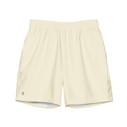 men's swim trunks beige