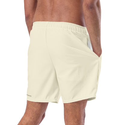 men's swim trunks beige