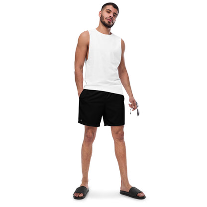 men's swim trunks black