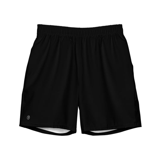 men's swim trunks black