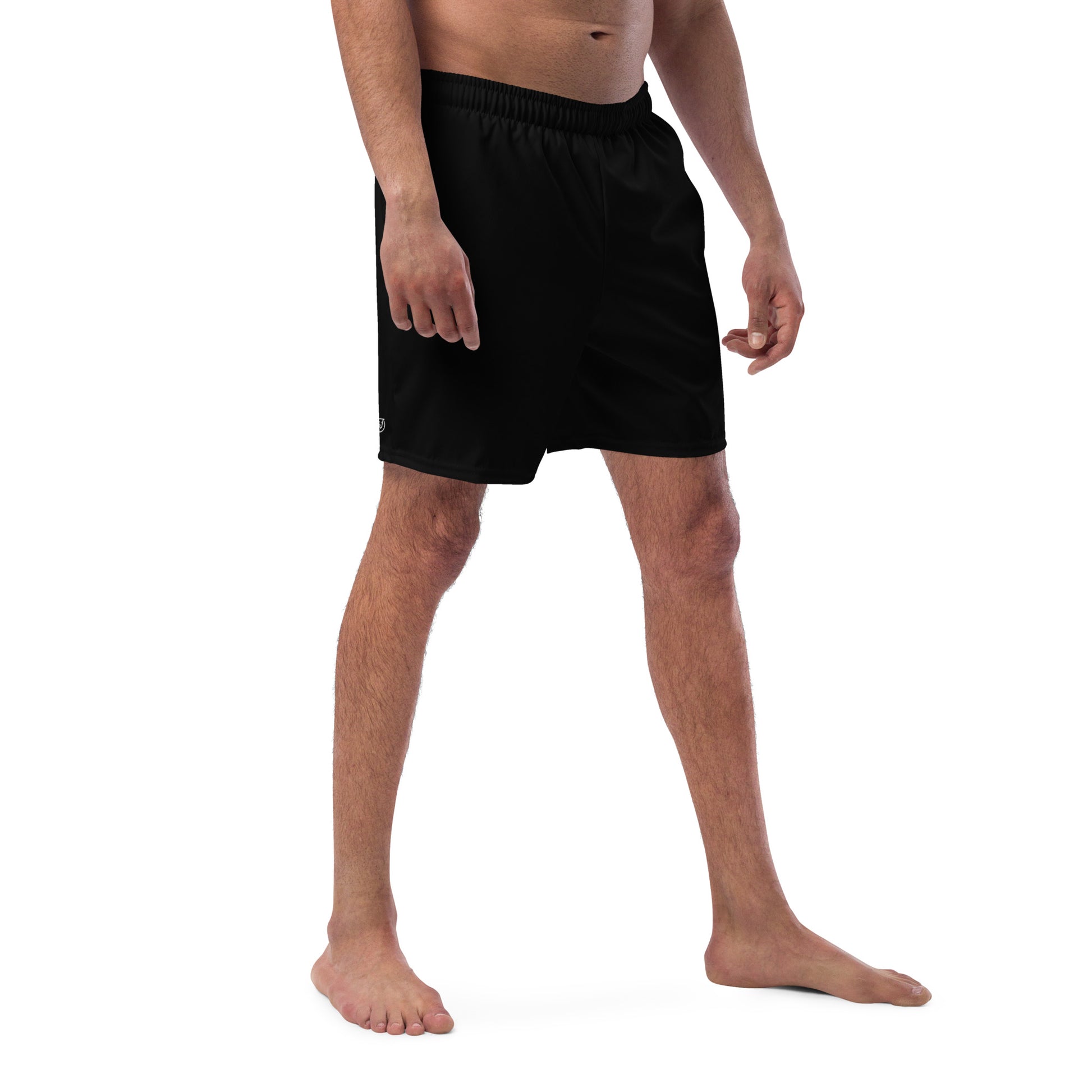 men's swim trunks black