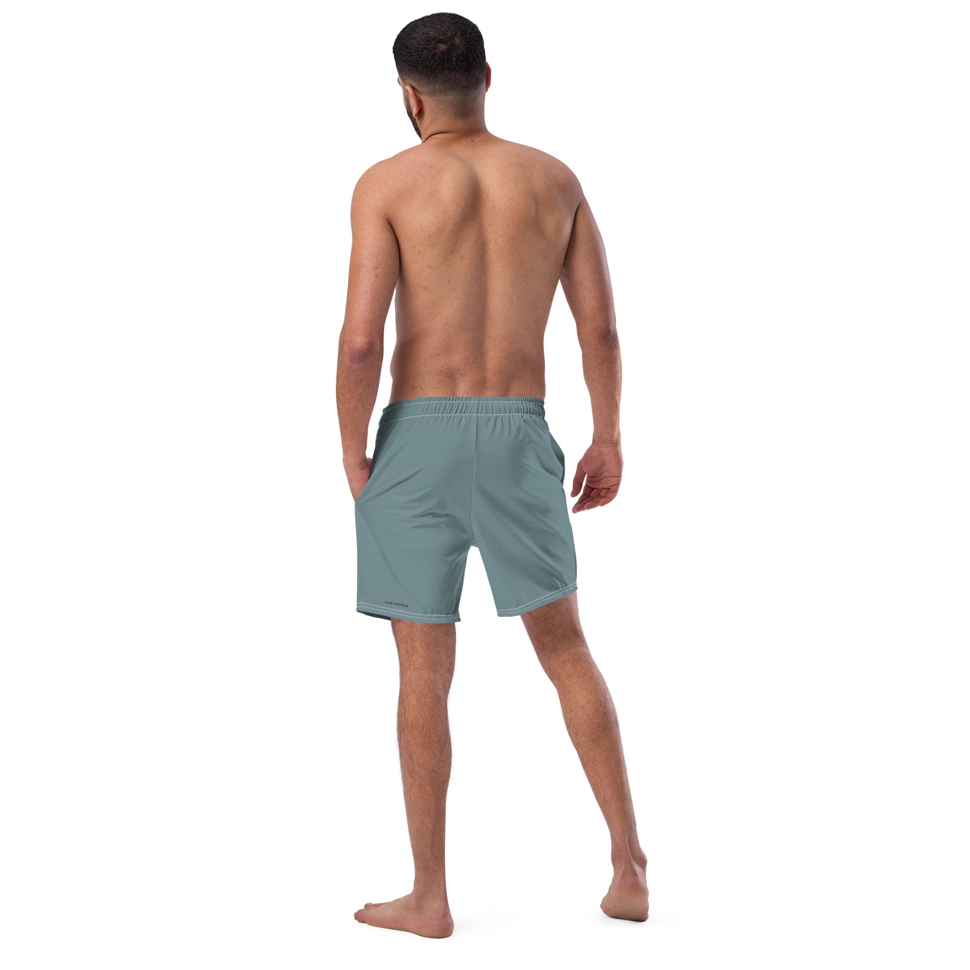 men's swim trunks blue 