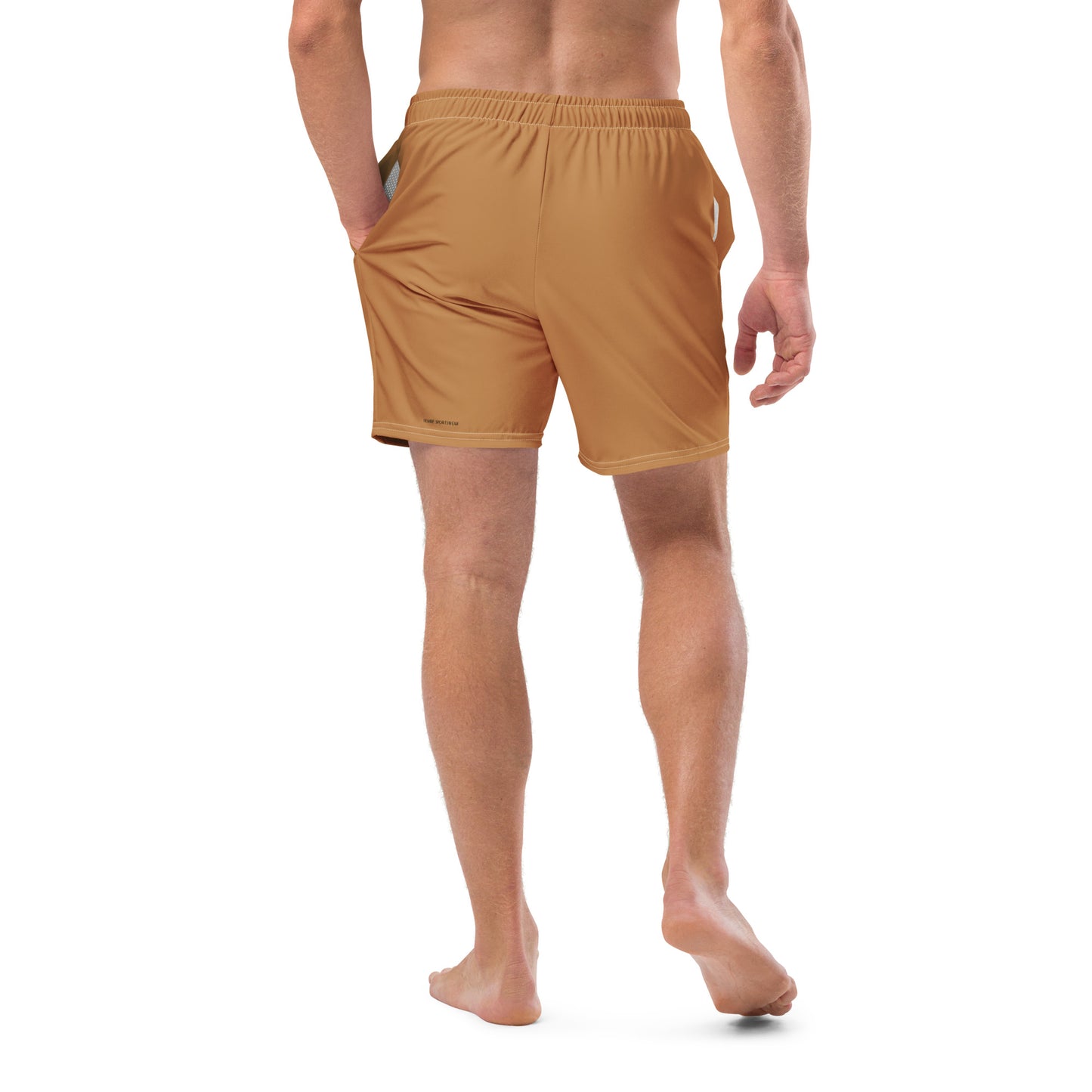 men's swim trunks brown