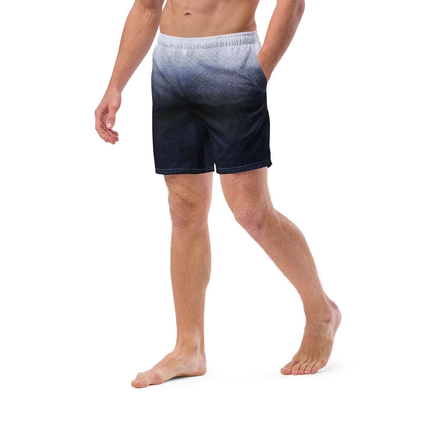 men's swim trunks gradient black