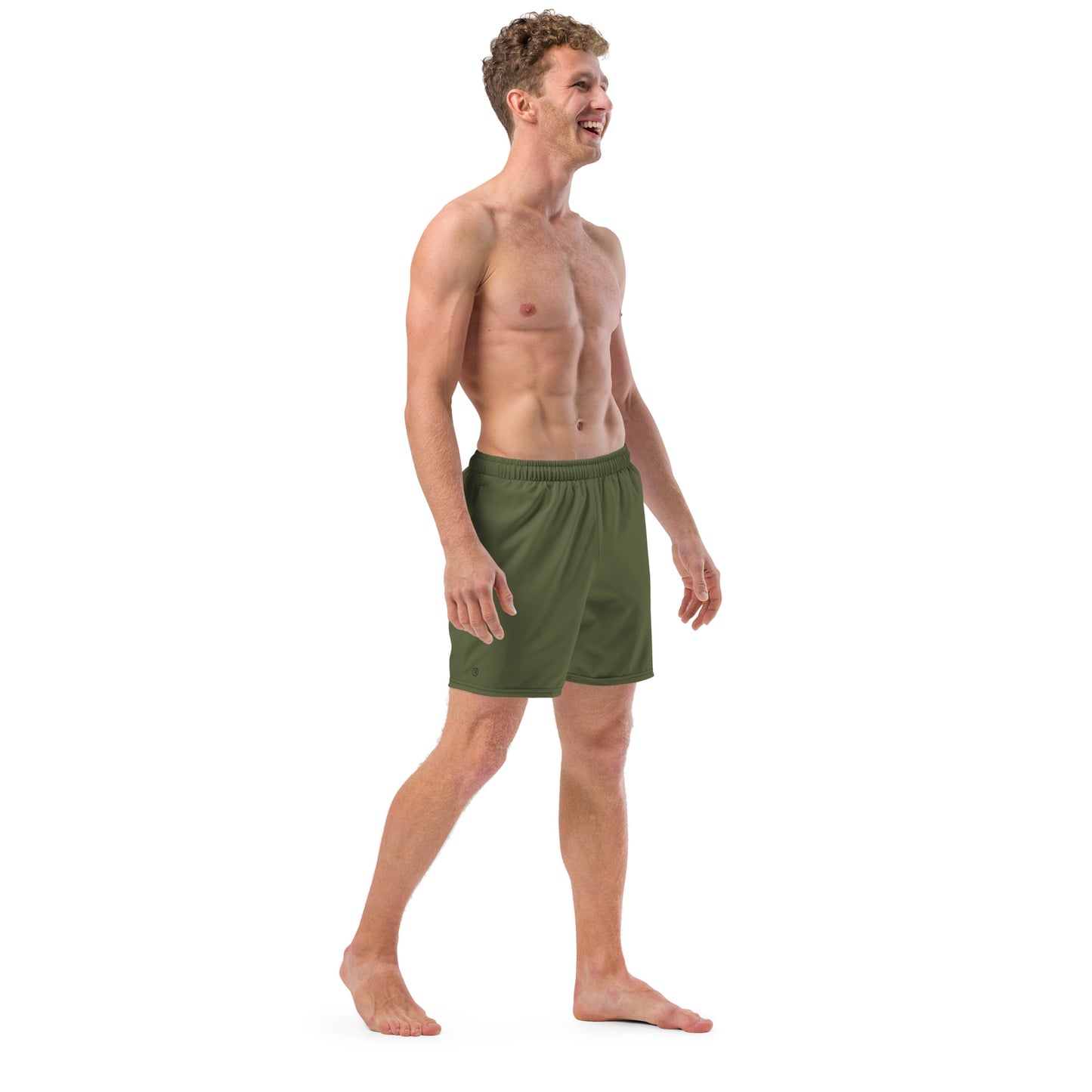 men's swim trunks green 