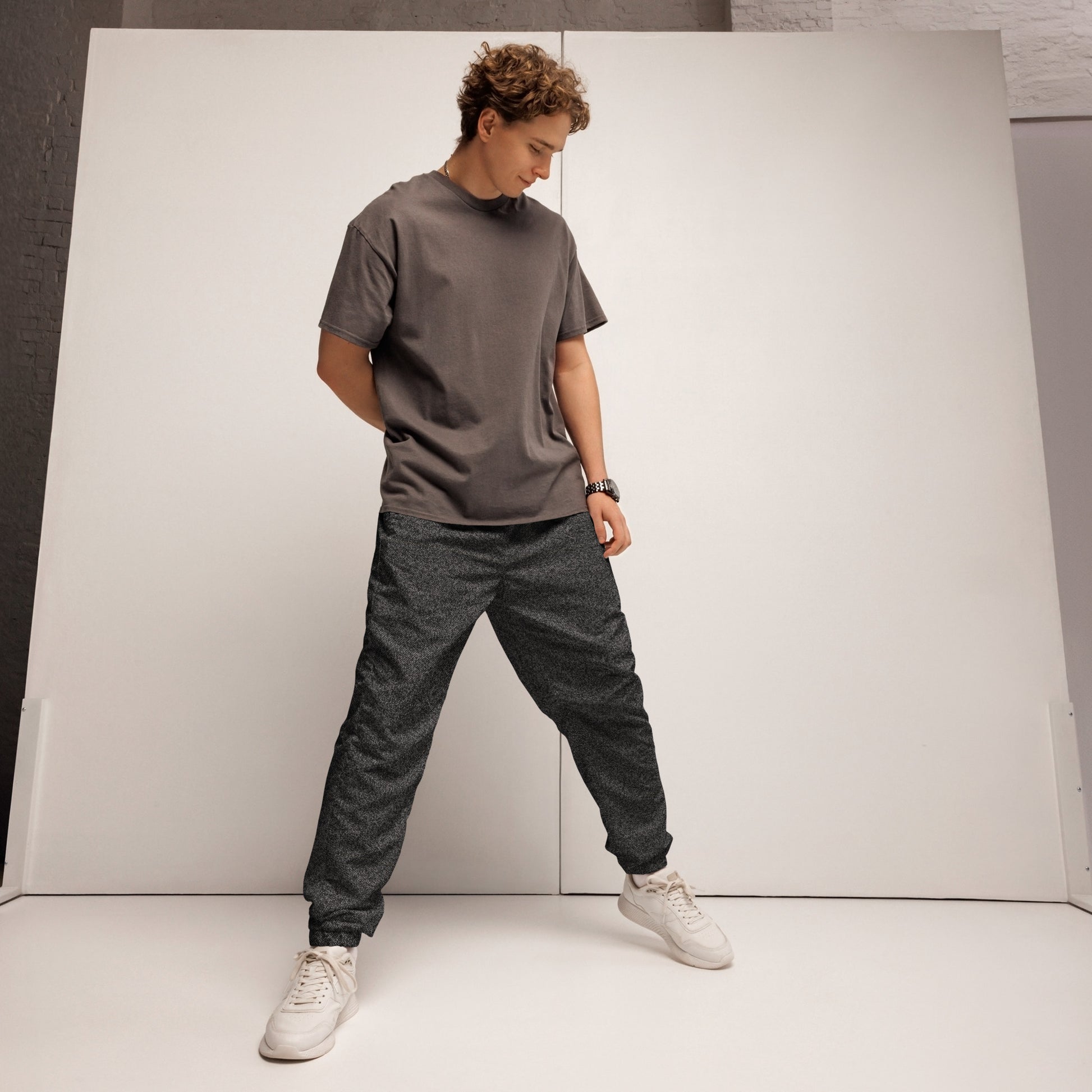 Men's Pattens Grey Track Pants - Mirfia
