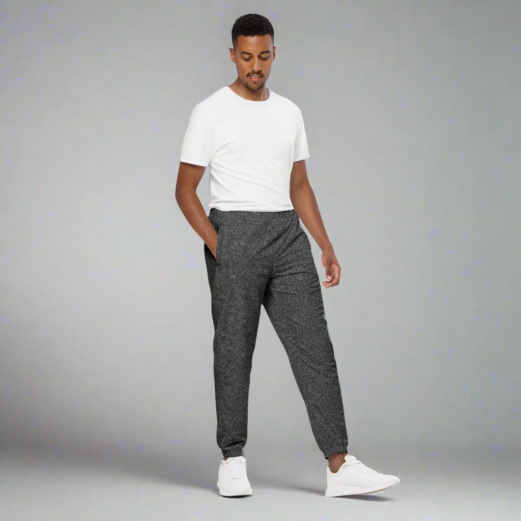 Men's Pattens Grey Track Pants - Mirfia