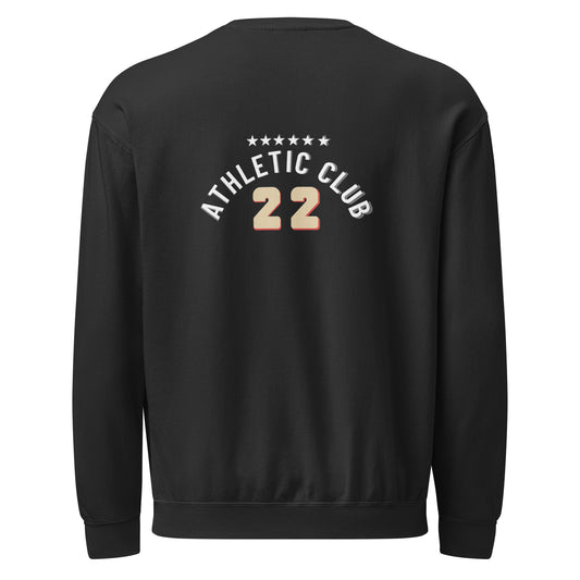 minimalist black crewneck sweatshirt for men