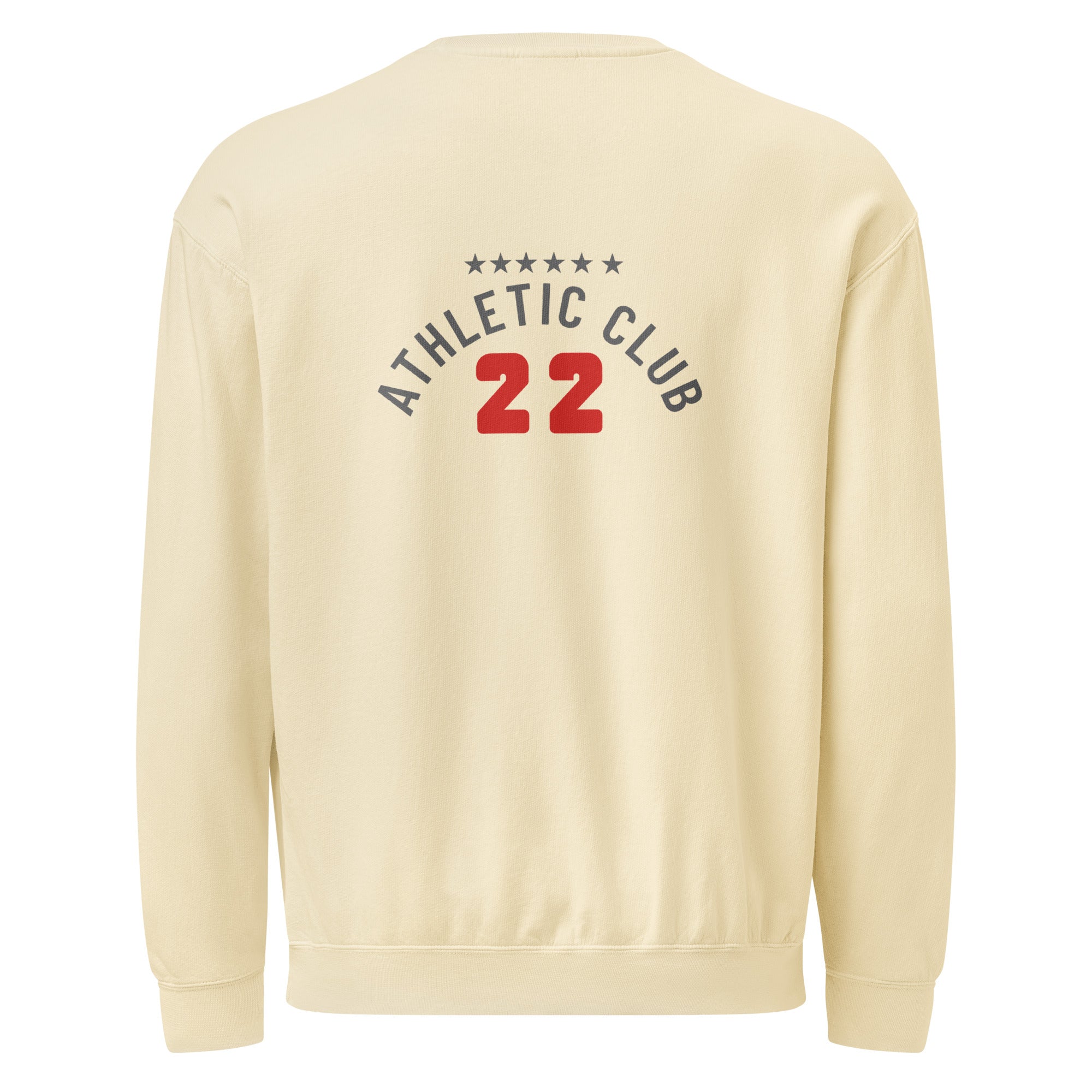 men's faded ivory crewneck sweater