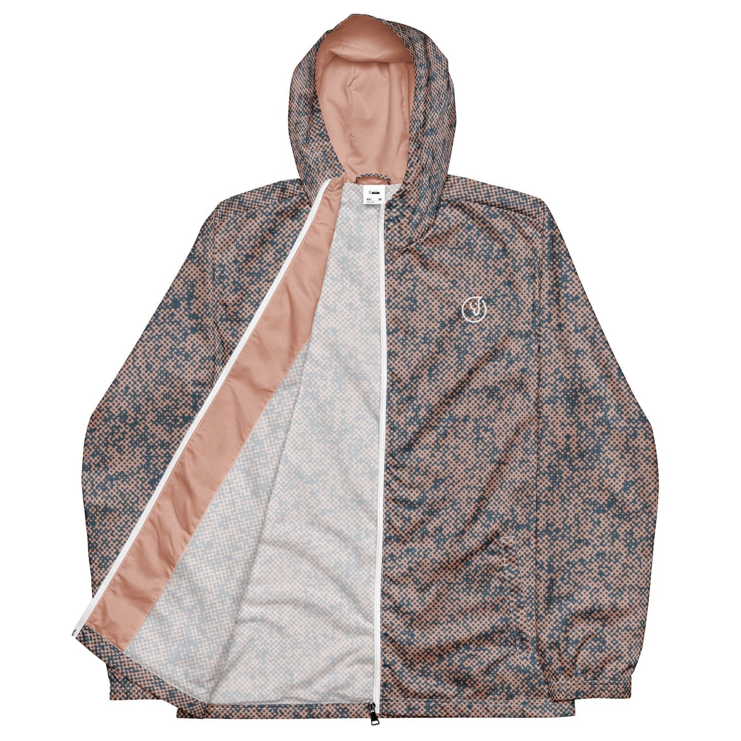Men’s Shell Pink Camo Windbreaker - Mirfia