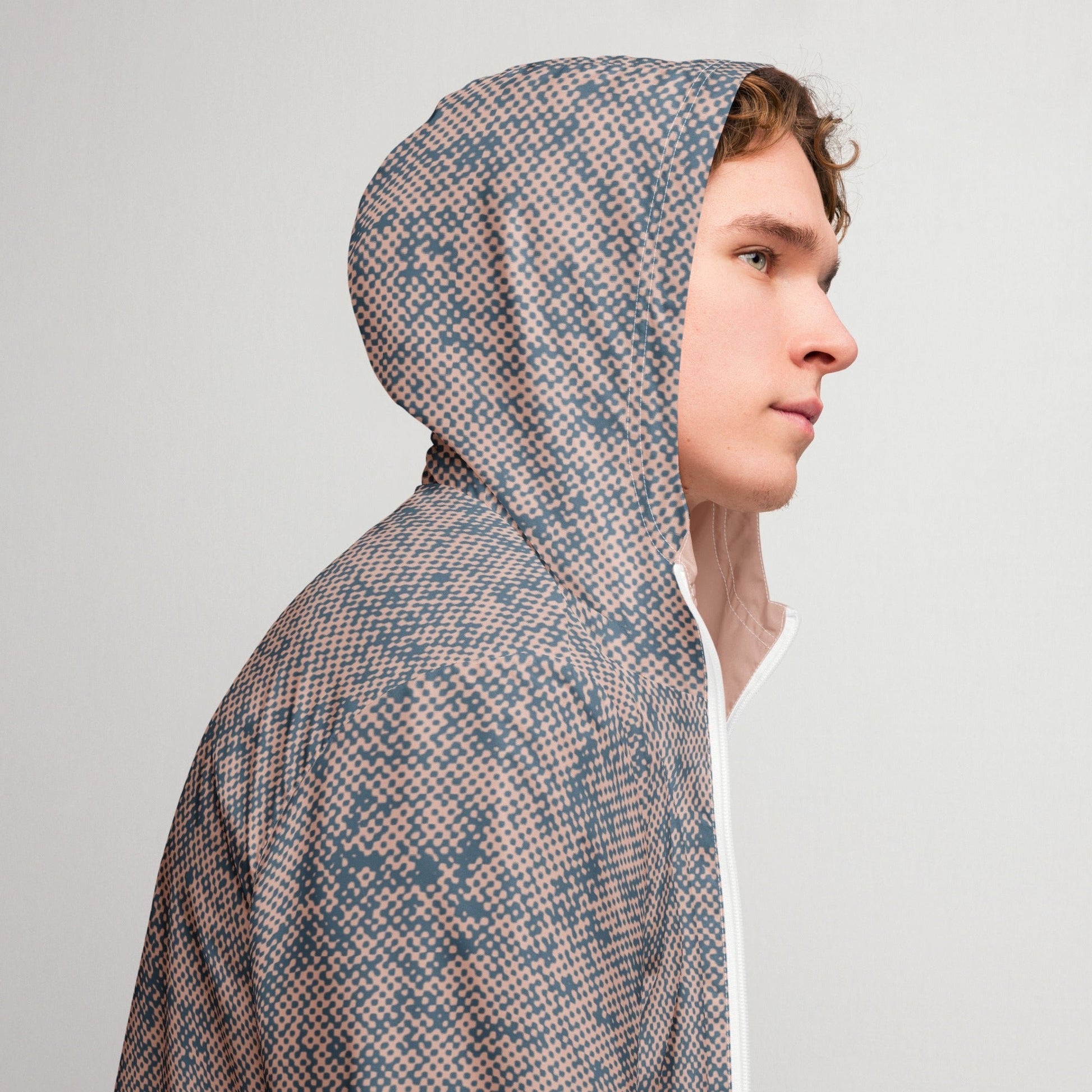 Men’s Shell Pink Camo Windbreaker - Mirfia