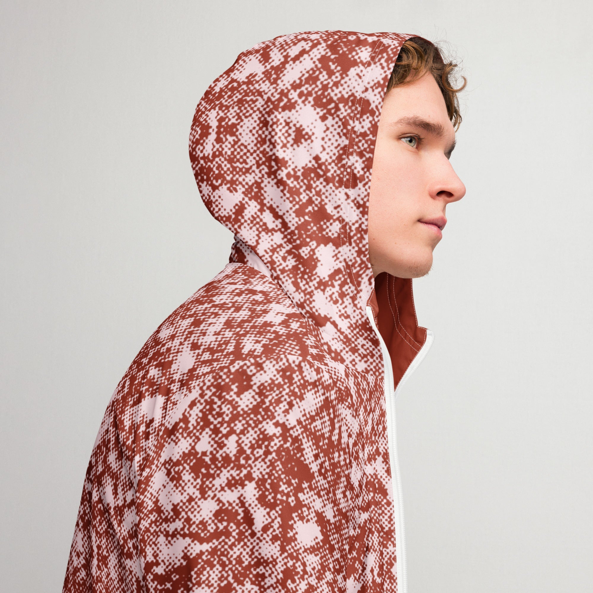 Men’s Selago Red Windbreaker Jacket - Mirfia