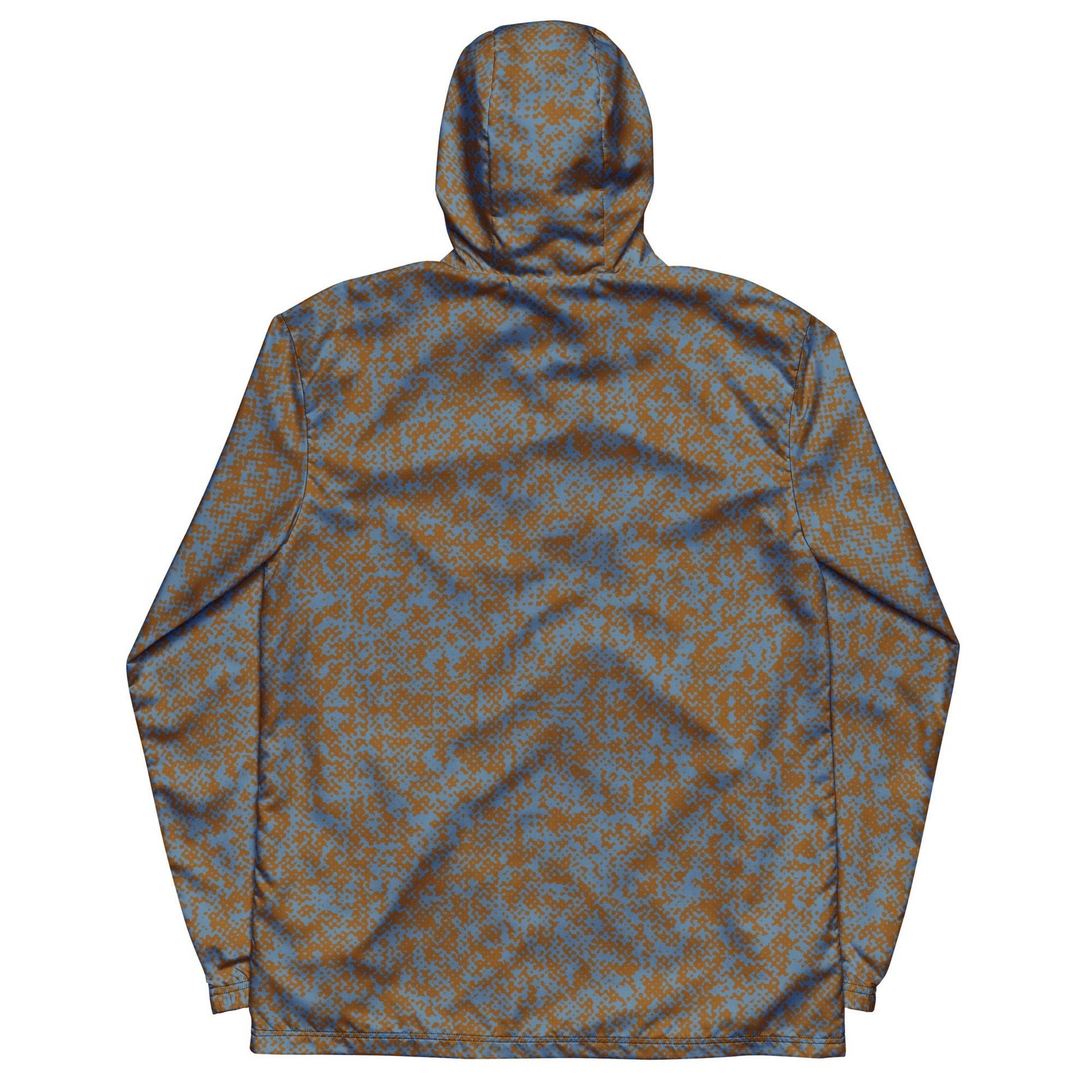 Men’s Camo Blue Windbreaker Jacket - Mirfia