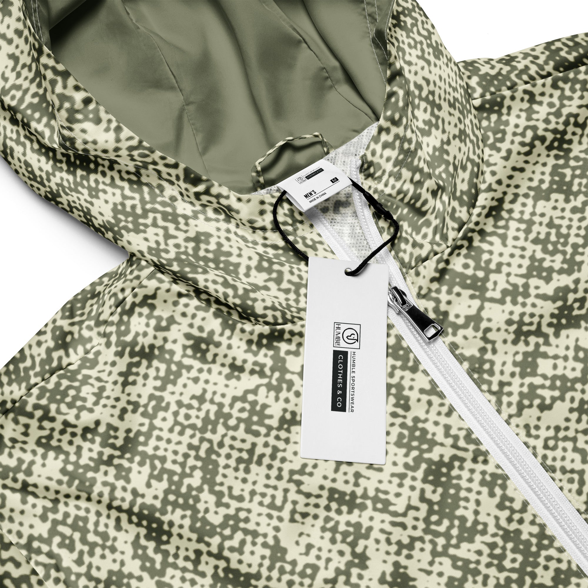 Men’s Camo Green Windbreaker - Mirfia