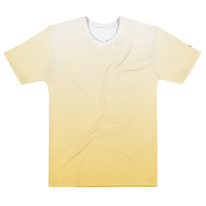 Men’s Yellow Ombre Cotton Crew Neck T-Shirt - Mirfia