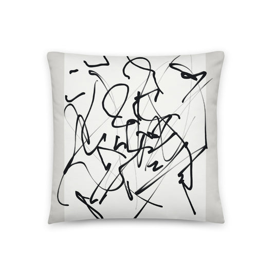 Modern Abstract Throw Pillow - Mirfia