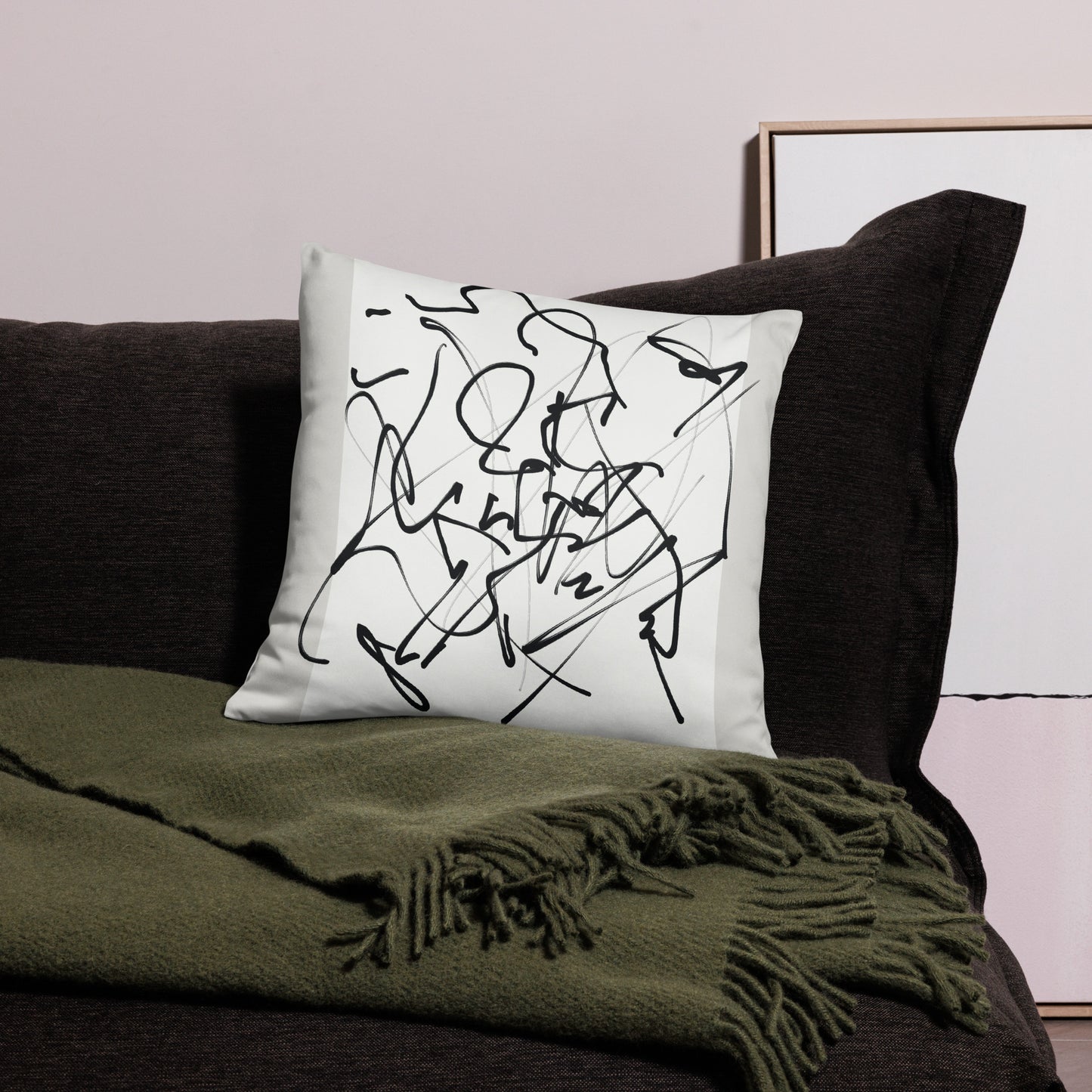 Modern Abstract Throw Pillow - Mirfia