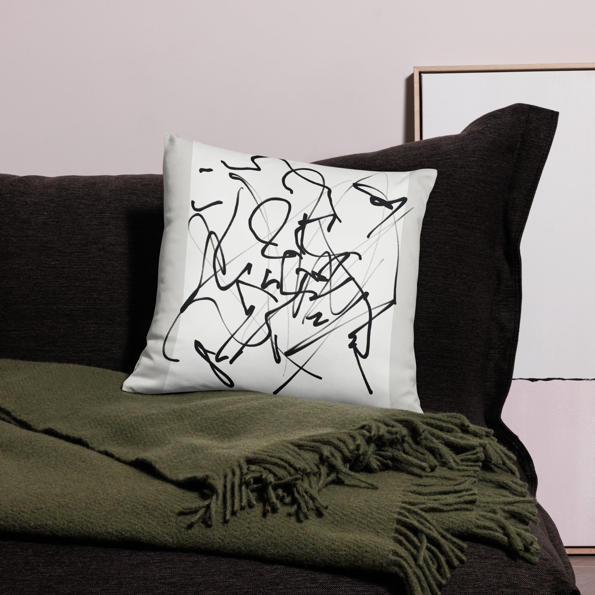Modern Abstract Throw Pillow - Mirfia