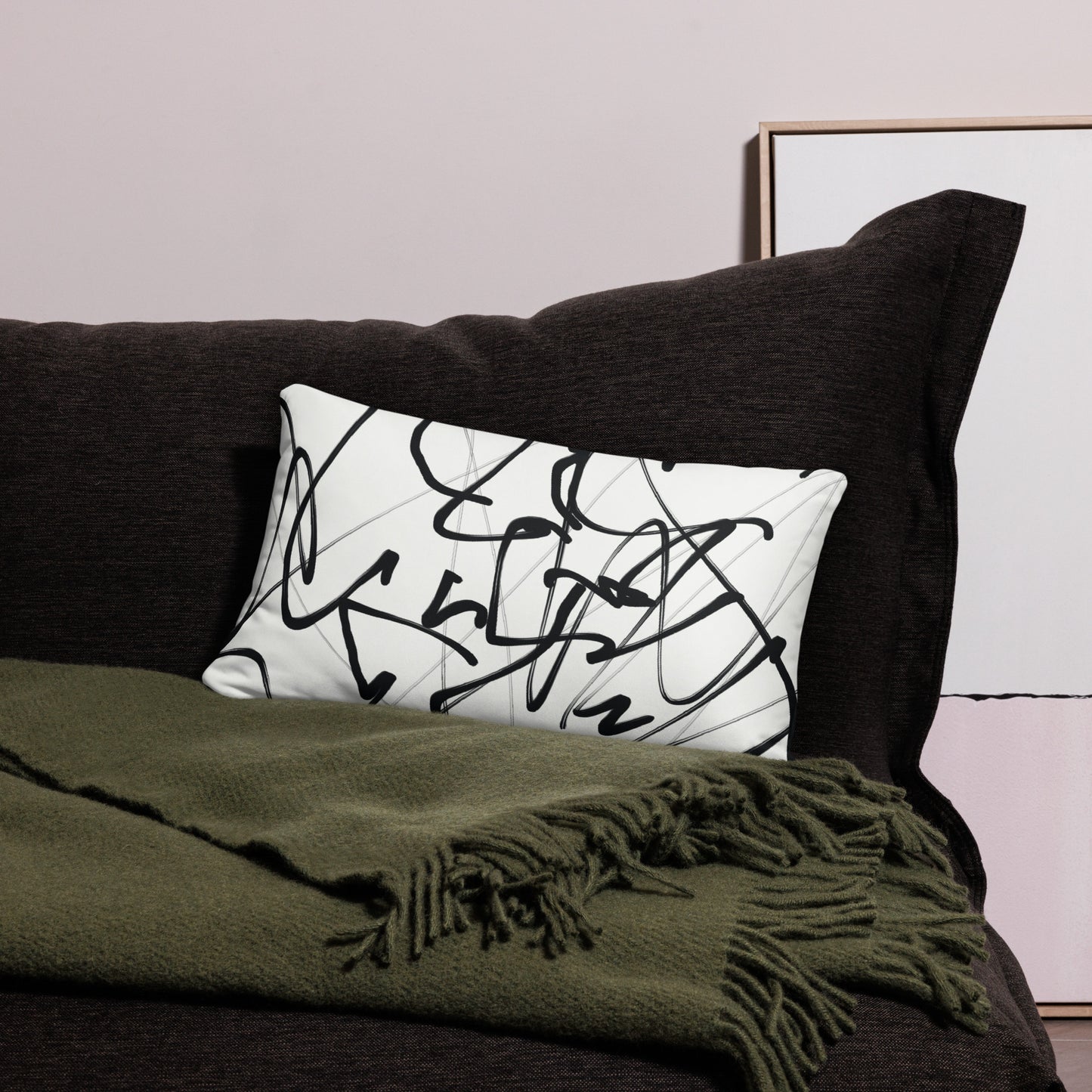 Modern Abstract Throw Pillow - Mirfia