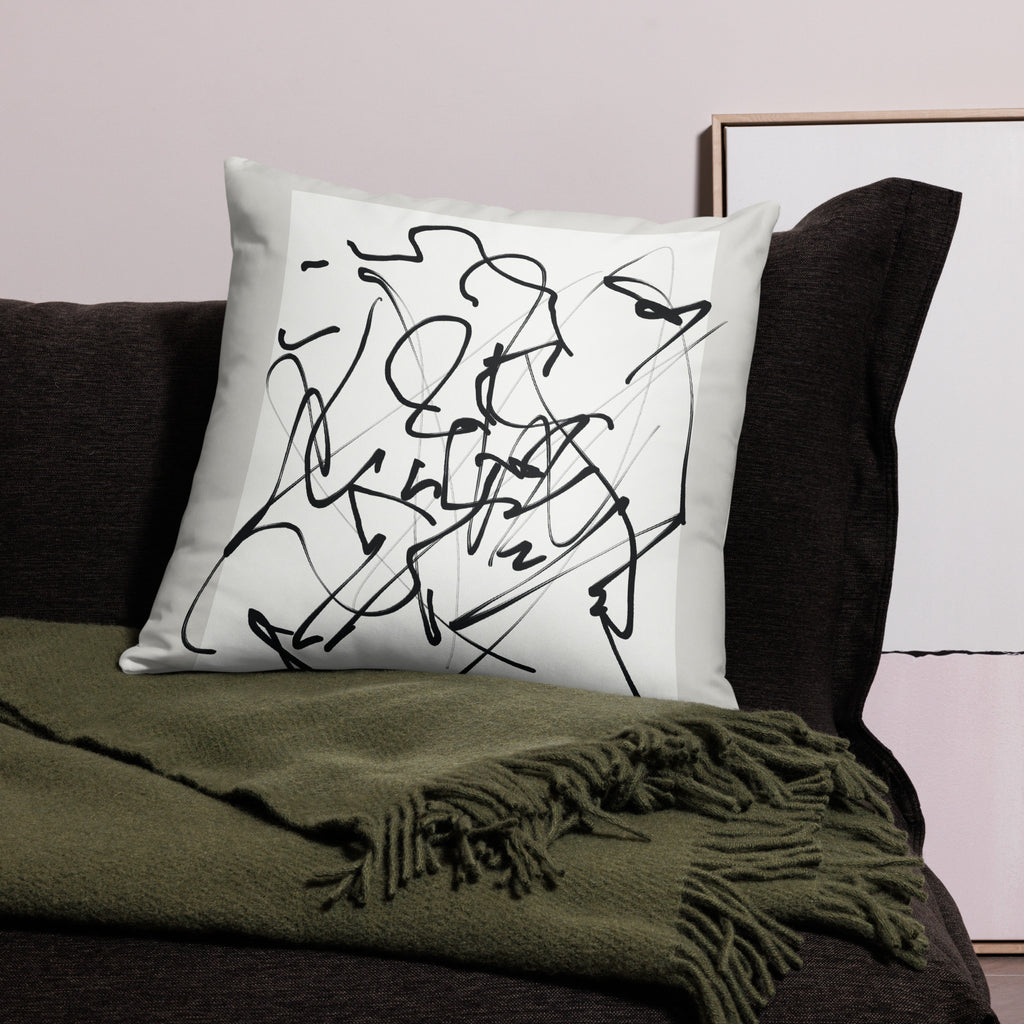 Modern Abstract Throw Pillow - Mirfia