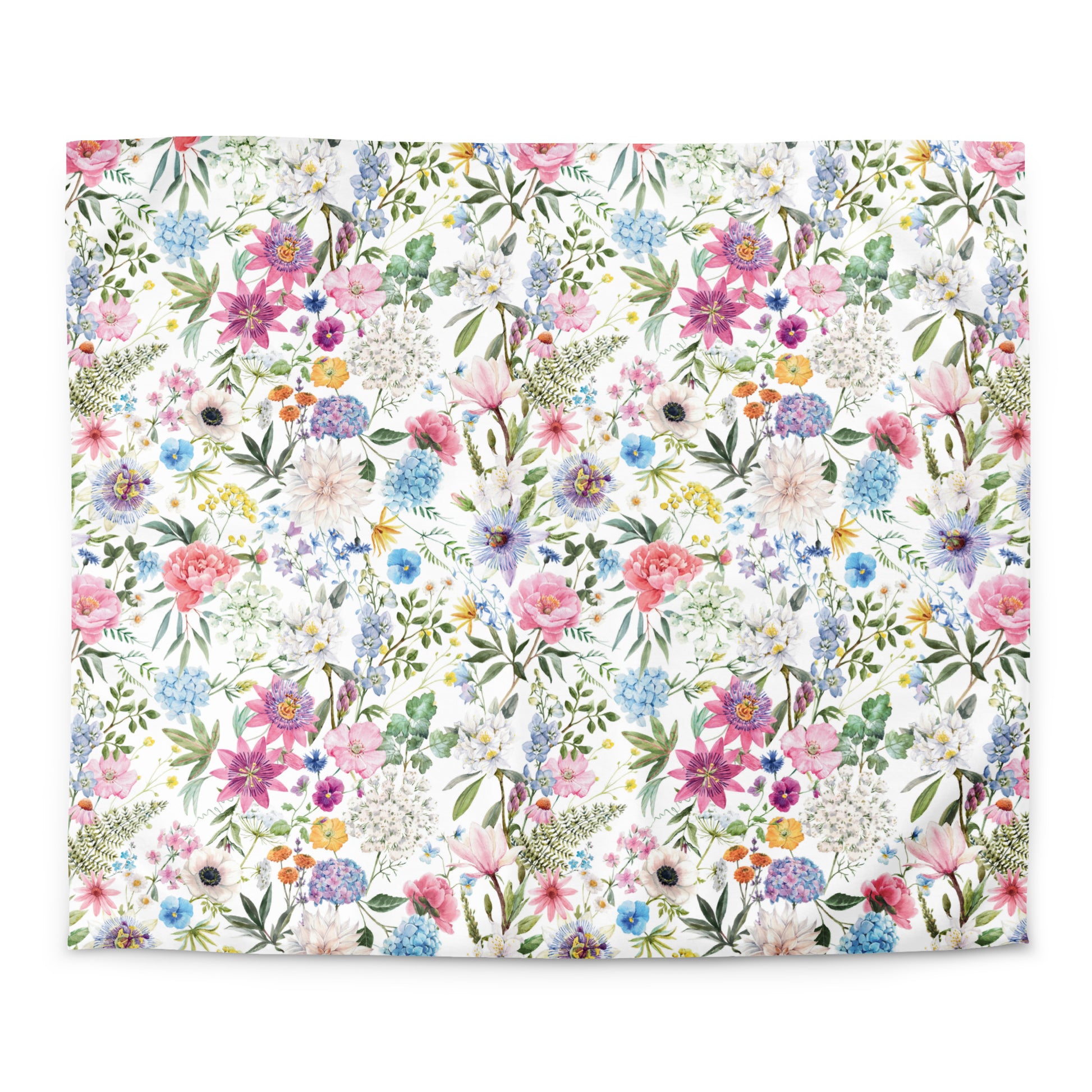 cozy modern bedroom with flowers king size 