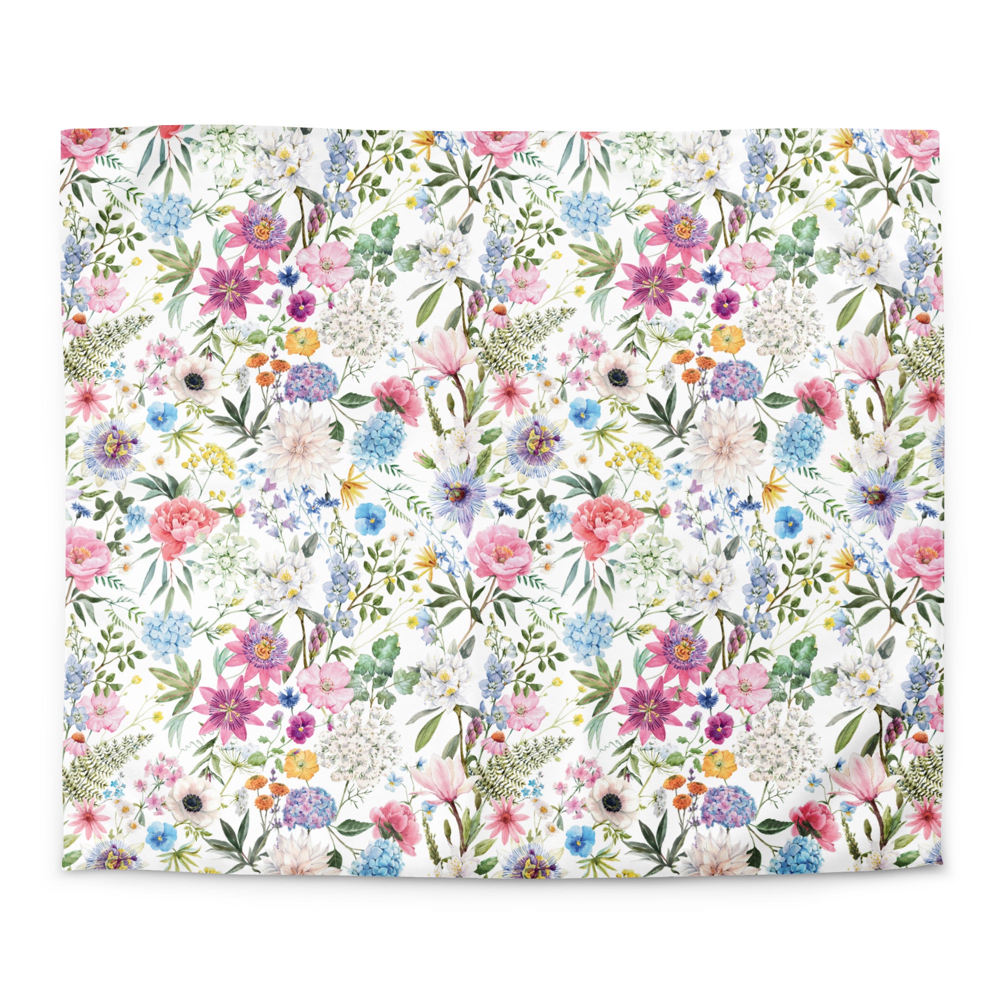 cozy modern bedroom with flowers king size 