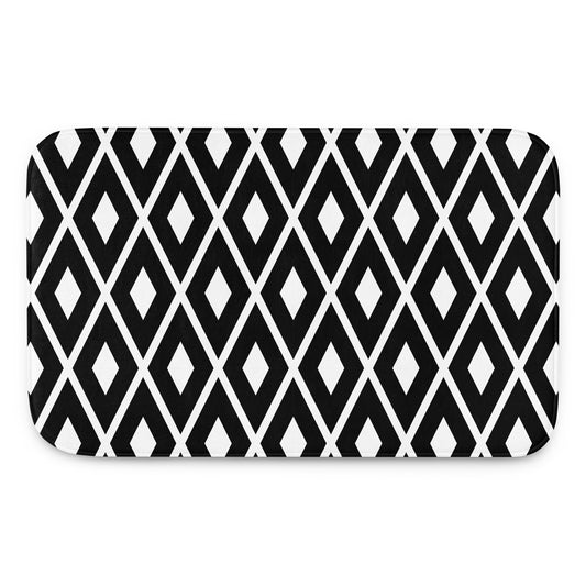 Modern Geometric Memory Foam Bath Mat - Mirfia