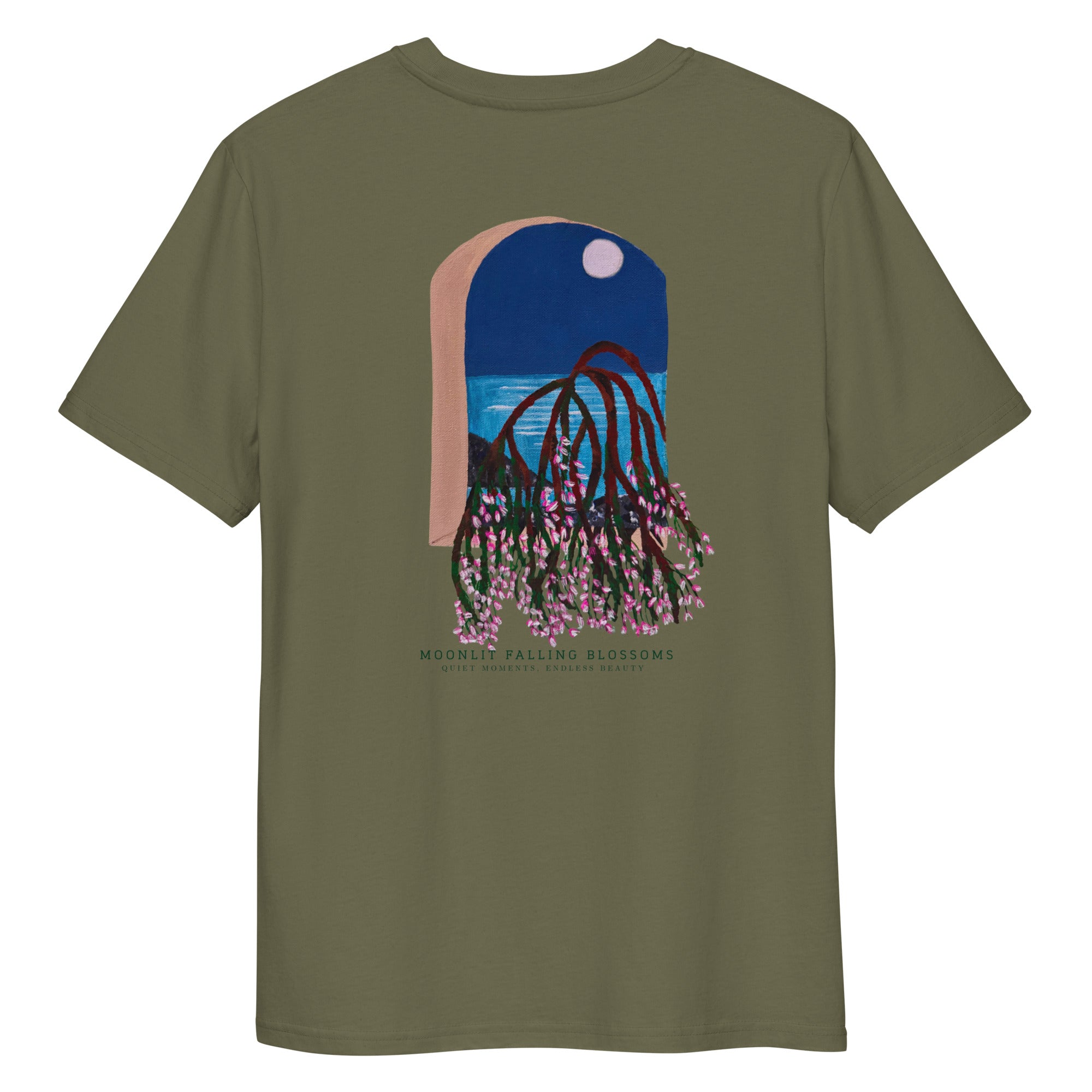 aesthetic botanical graphic tee front back print