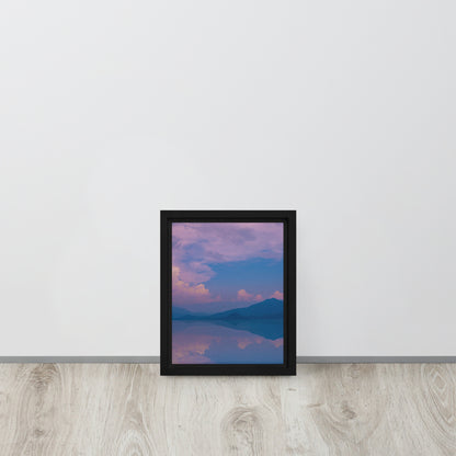 mountain framed canvas art 