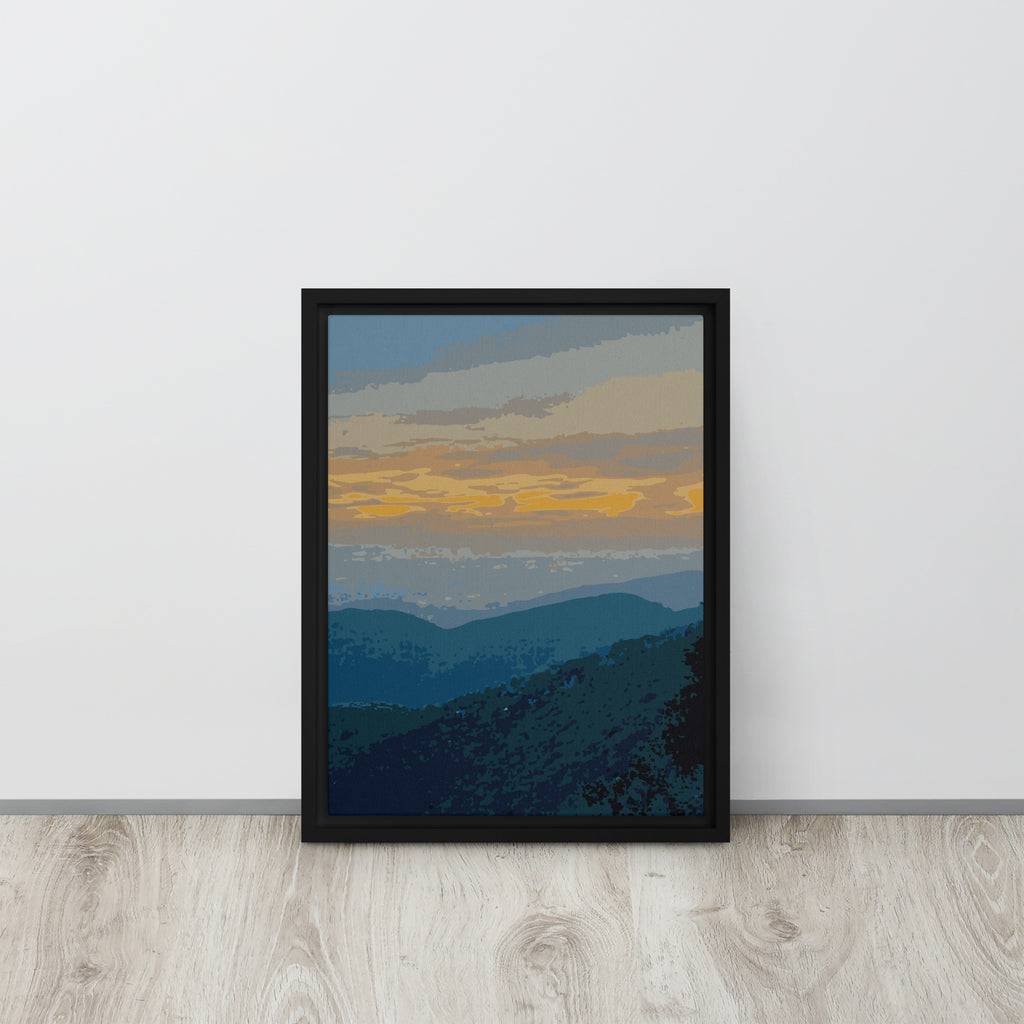 living room mountain canvas decor 