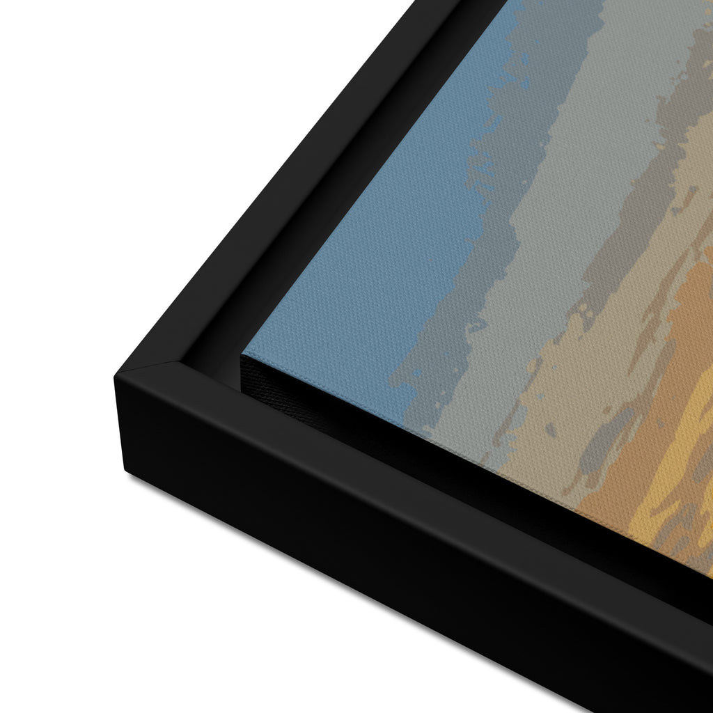 close up of framed wall art 