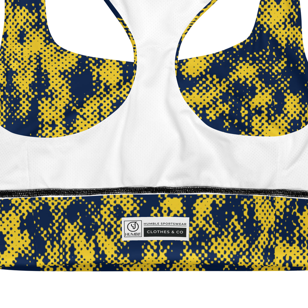 abstract camo activewear bra 