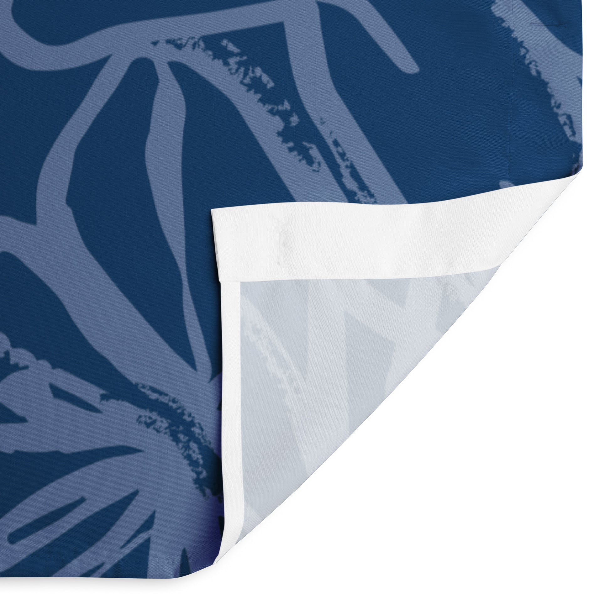 Floral Abstract Navy Shower Curtain - Mirfia