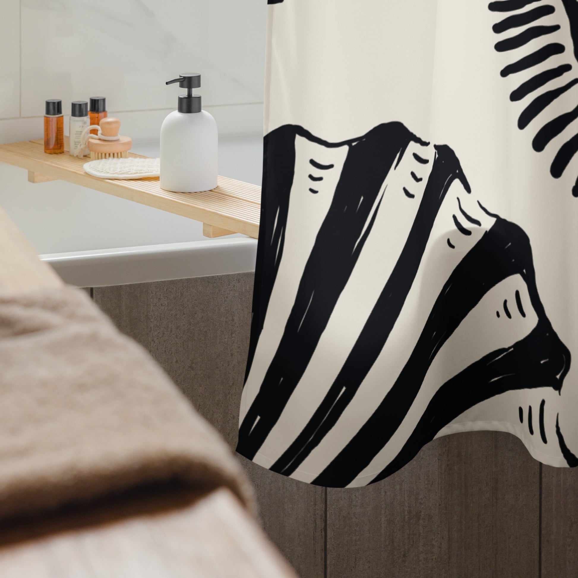 Underwater Ocean Theme Shower Curtain - Mirfia