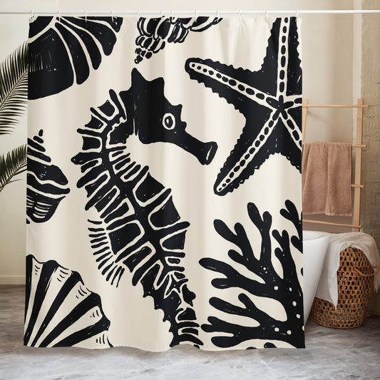 Underwater Ocean Theme Shower Curtain - Mirfia