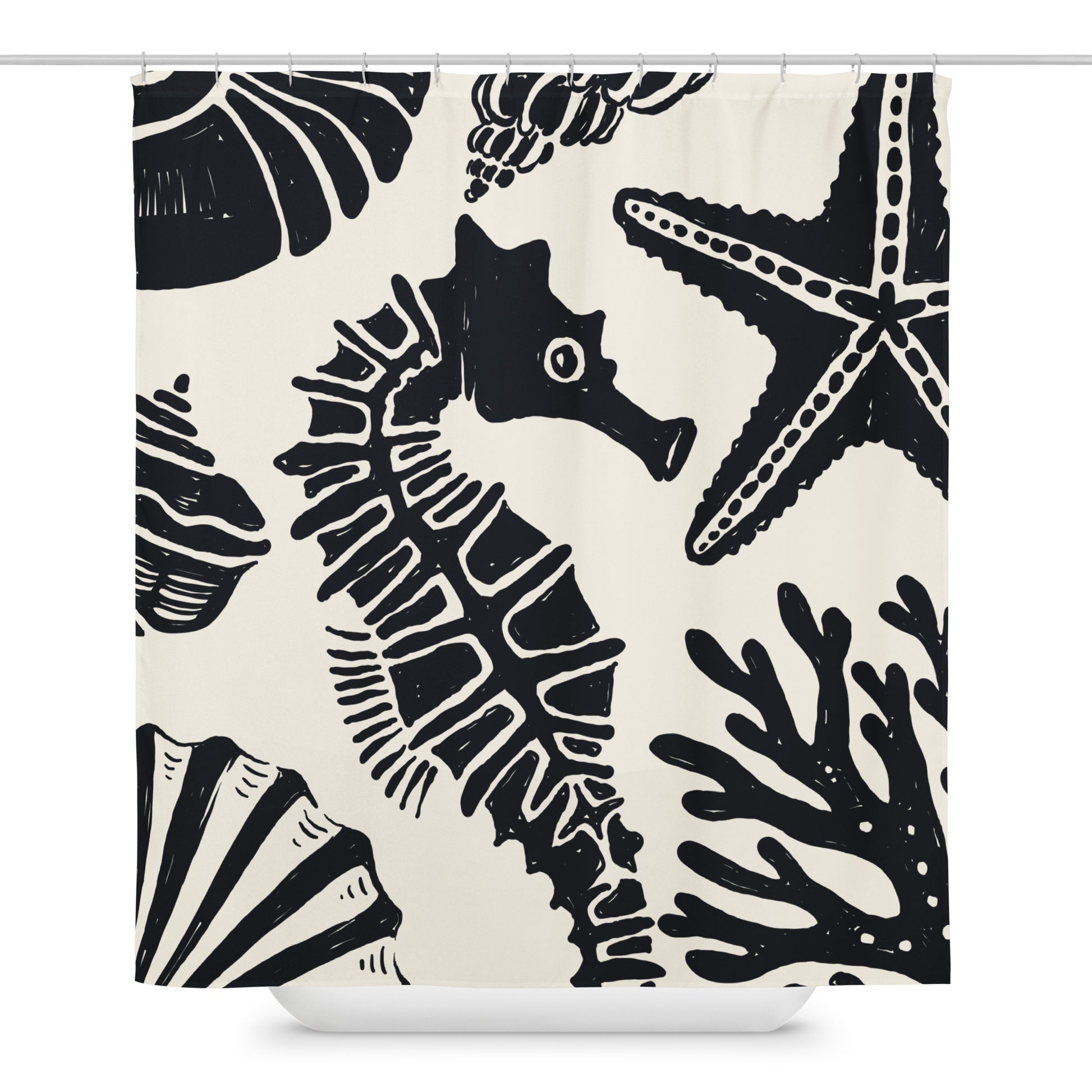 Underwater Ocean Theme Shower Curtain - Mirfia