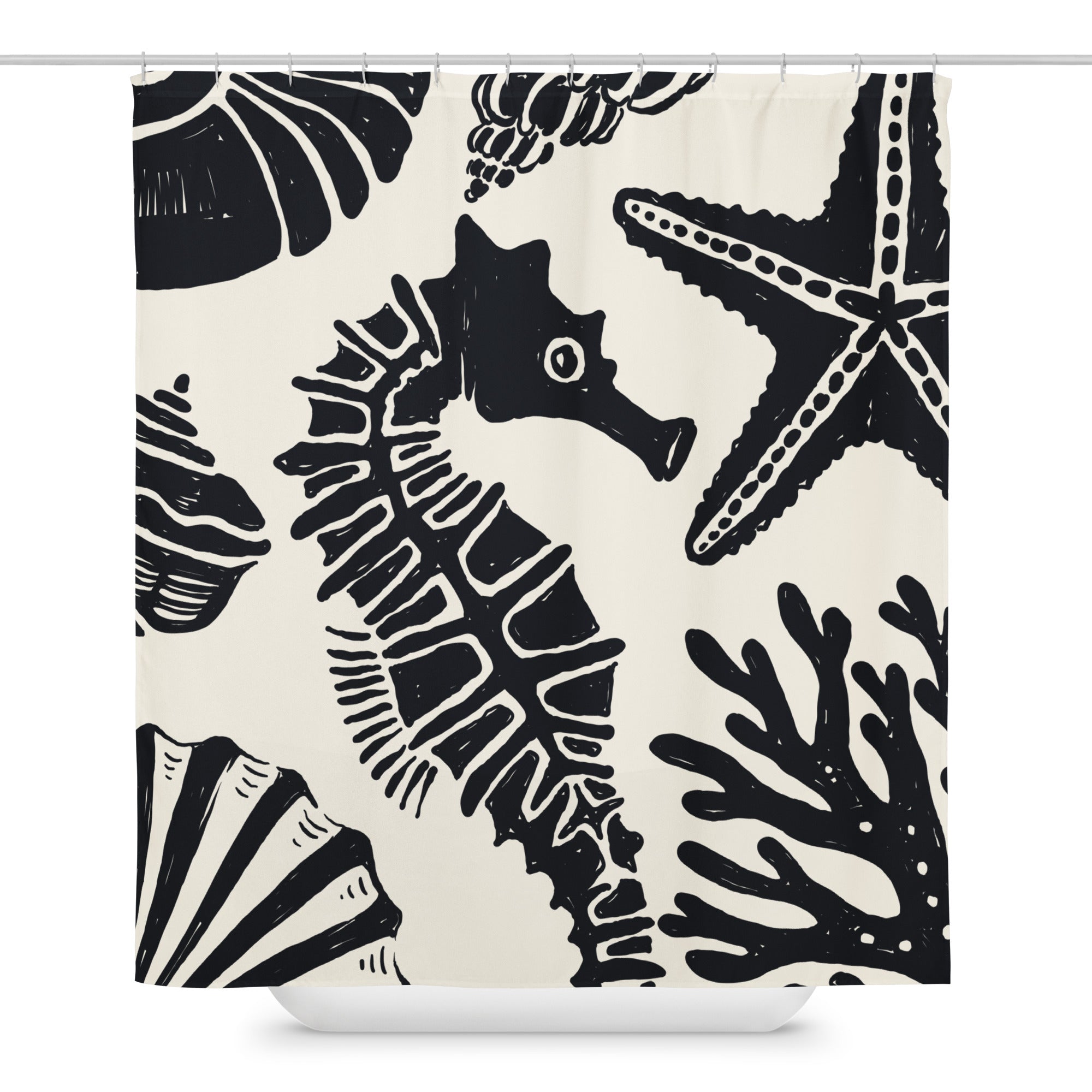 Underwater Ocean Theme Shower Curtain - Mirfia