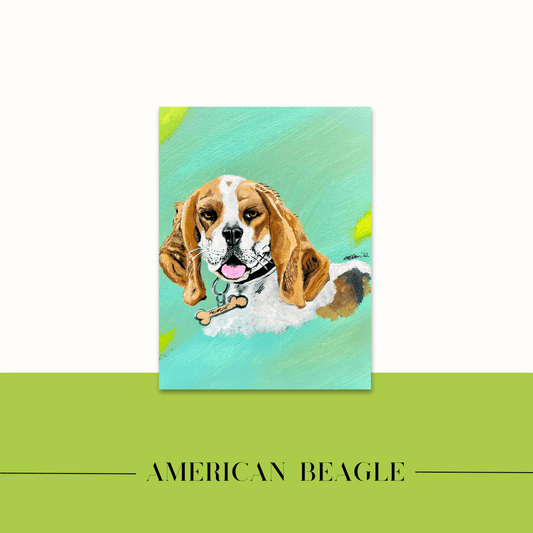 beagle puppy painting 