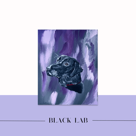 black labrador painting 