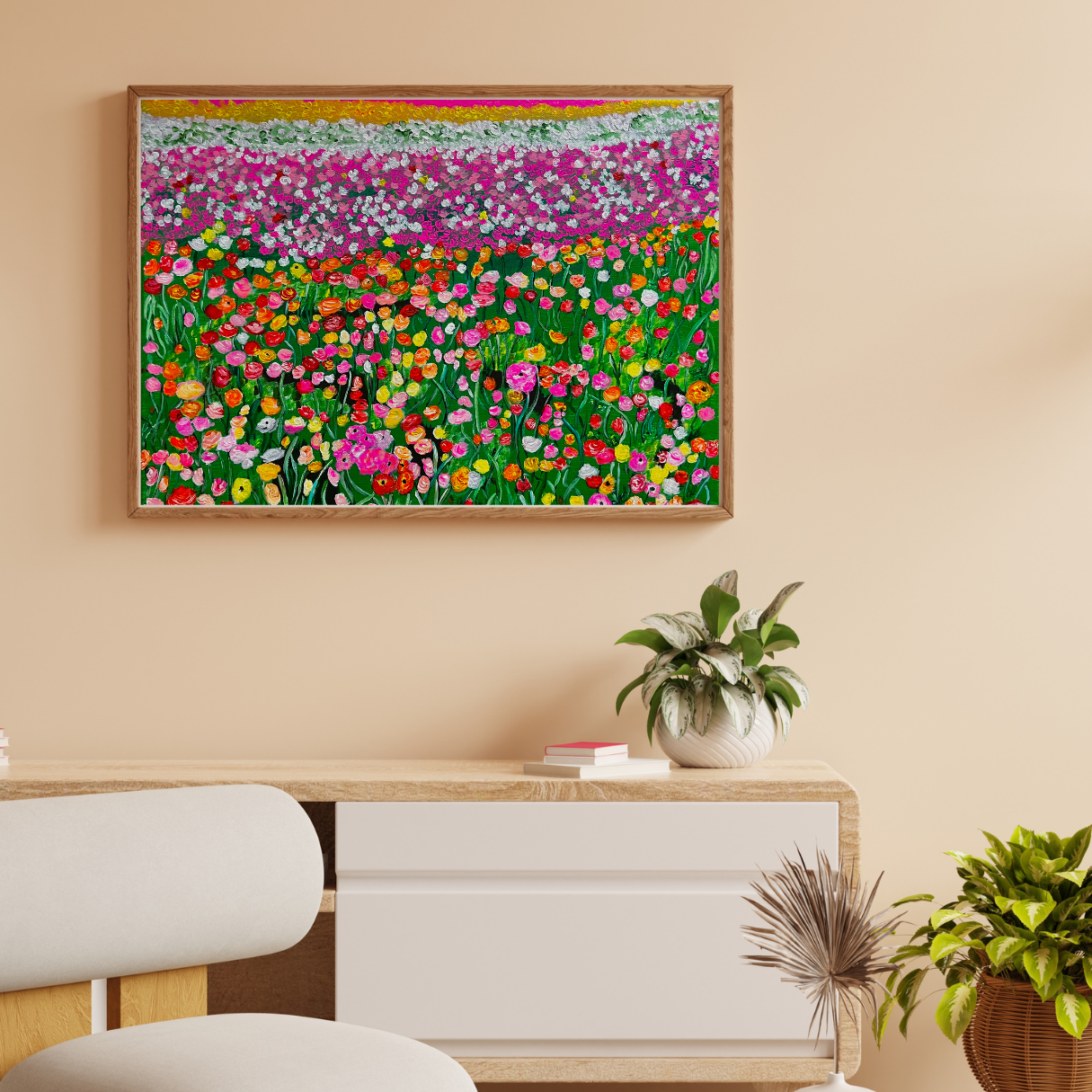 floral abstract wall art 