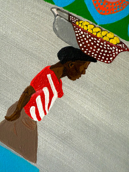 authentic haitian abstract realism art 