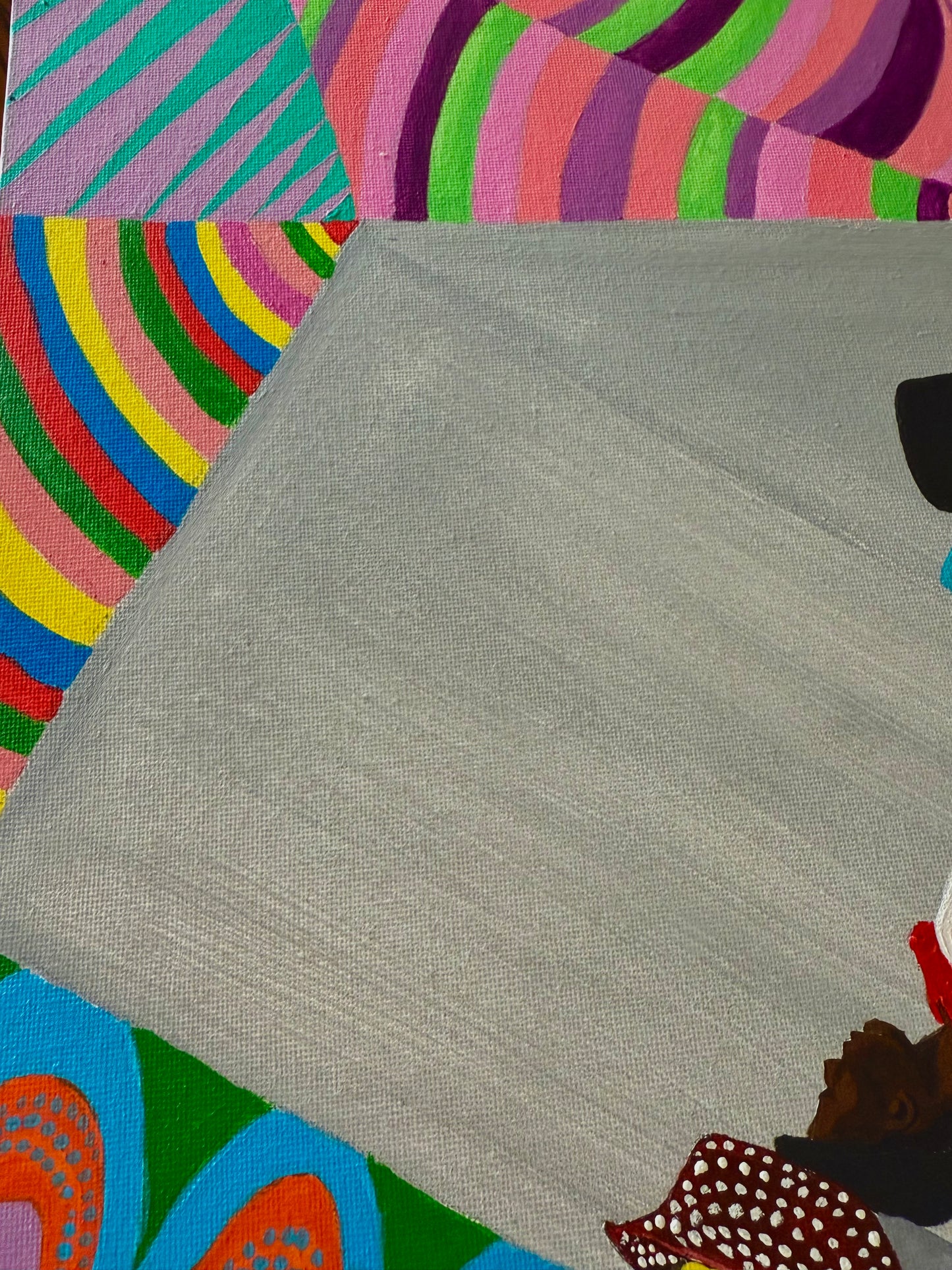 original haitian abstract artwork